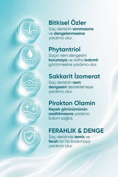 Vill Anti-Dandruff Balancing Shampoo Containing Piroctone Olamine and 9 Herbal Extracts 400 ml Sles-Free, Salt-Free