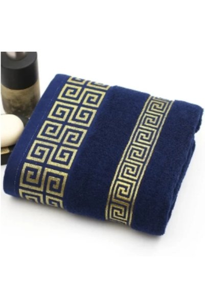 Choice 34x74cm Blue 100% Cotton Luxury Soft Embroidered Towel Super Absorbent...