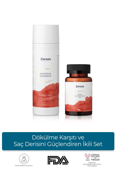ZAROZA Saç Derisini Güçlendiren ve Dökülme Karşıtı İkili Set