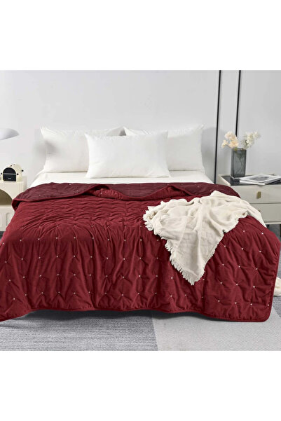 Atria Pilota Velvet Fluffy, poliester, bordo, 180 x 200 cm