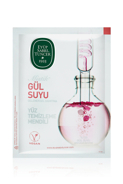 Eyüp Sabri Tuncer Mystic Rose Water Facial Cleansing Wipes 30 Pack Large Size