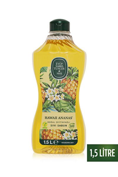 Eyüp Sabri Tuncer Doğal Zeytinyağlı Sıvı Sabun Hawaii Ananas 1,5 L Pet Şişe