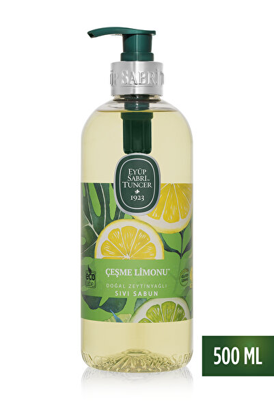 Eyüp Sabri Tuncer 500ml Liquid Soap Natural Olive Oil Pet Bottle Fountain Lemon