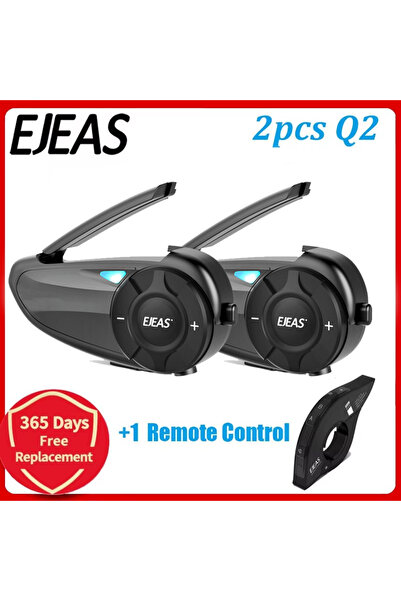 choice2 1 Remote 2 PCS Q2 EJEAS Q2 Motorcycle Helmet Intercom Bluetooth 5.1 H...