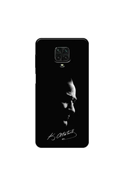 Zebana Xiaomi Redmi Note 9 Pro Uyumlu Kılıf Mustafa Kemal Atatürk Black Silik...