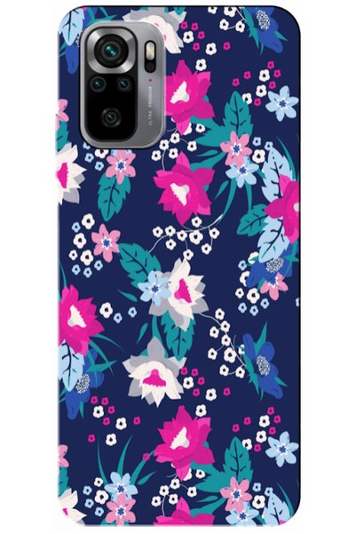 Zebana Xiaomi Redmi Note 10 Compatible Case Spring Flowers 3 Silicone Case (P...