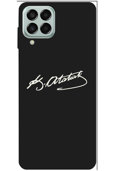 Zebana Samsung Galaxy M33 5g Compatible Case Ataturk Signature Silicone Case ...