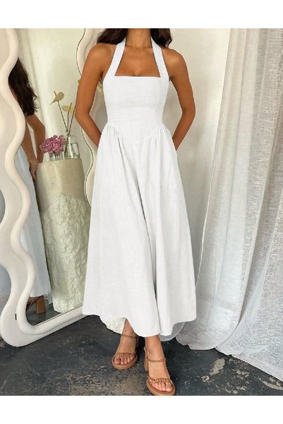 Evendi Rochie medie, Alb