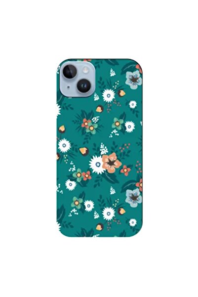 Zebana Apple iPhone 15 Uyumlu Kılıf Bahar Çiçekleri 2 Silikon Kılıf (Baskılı)