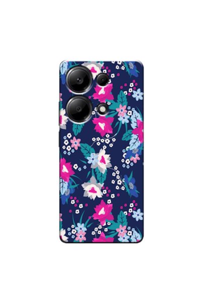 Zebana Xiaomi Poco M6 Pro Compatible Case Spring Flowers 3 Silicone Case (Pri...