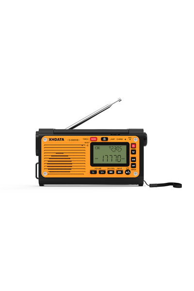 Choice XHDATA-D608WB راديو طوارئ محمول مزود بمقبض للطقس مع خاصية التنبيه FM/A...
