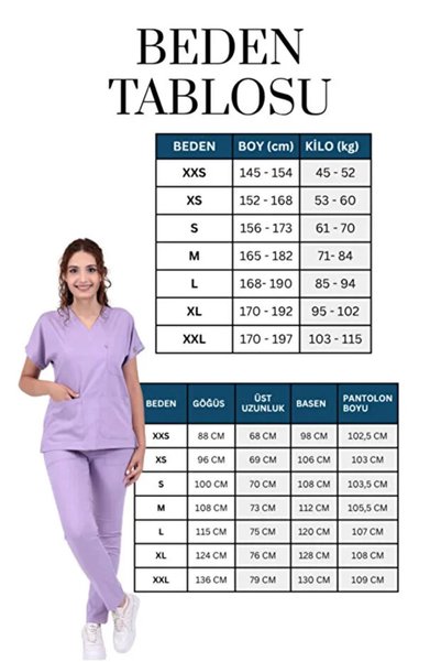 LITTE طقم ملابس طبية للممرضات والأطباء من سلسلة أفينتاج - أزرق فاتح