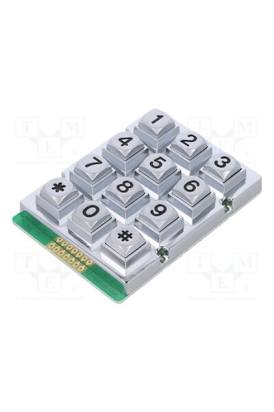 OEM Tastatură industrială ACCORD KB207-MNS-WP, Nr.butoane 12, fără, metal, 20...