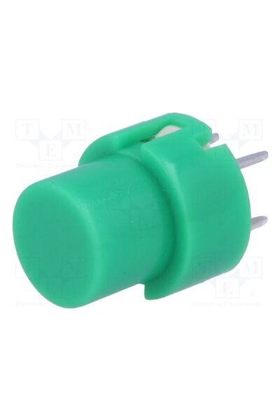 OEM Comutator tastatură C&K D6R-G, Poz 2, SPST-NO, 0,01A/32VDC, verde, THT, 1,3N