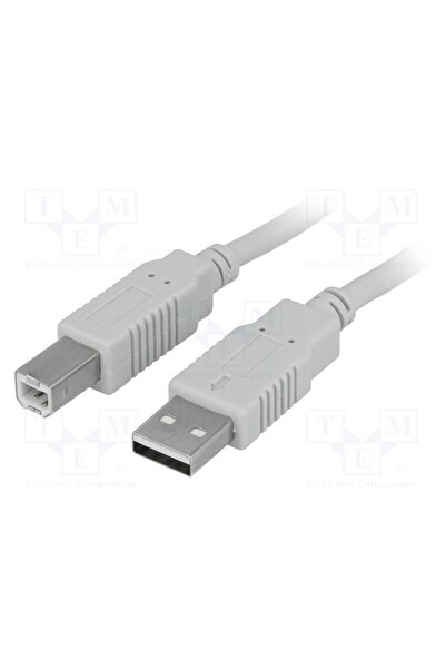 OEM Cablu BQ CABLE BQC-USB2AB/5, USB 2.0, USB A mufă,USB B mufă, 5m, gri deschis