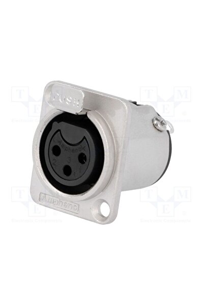 OEM Conector XLR AMPHENOL AC3FDZ, soclu, mamă, AC, 15A, 133V, PIN 3, IP40, dr...