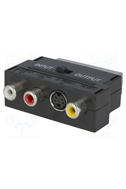 OEM Adaptor VANGUARD SCARTW-3RCAG-PS, RCA soclu x3,SCART mufă,SVHS soclu 4pin