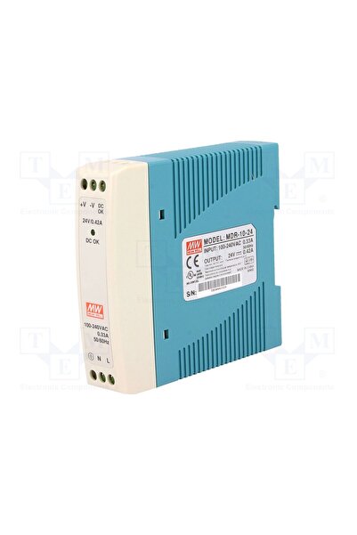 OEM Alimentator pulsatoriu MEAN WELL MDR-10-24, pentru şină DIN, 10W, 24VDC, ...