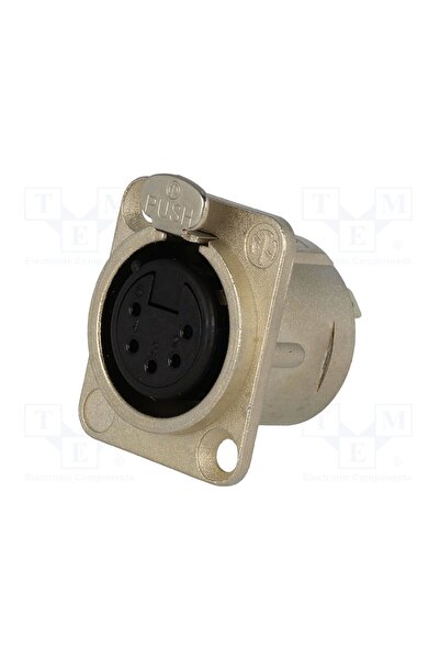 OEM Conector XLR NEUTRIK NTR-NC5FDL1, soclu, mamă, PIN 5, drept, lipire, din ...