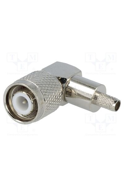 OEM Conector TNC YIZN TNC-203, mufă, tată, în unghi 90°, crimpat, pe cablu, RG58