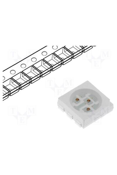 OEM LED OPTOSUPPLY OSR5MTS4C1A, roșu, SMD, PLCC6, 2180÷3000mcd, 1,8÷2,6VDC, 5...