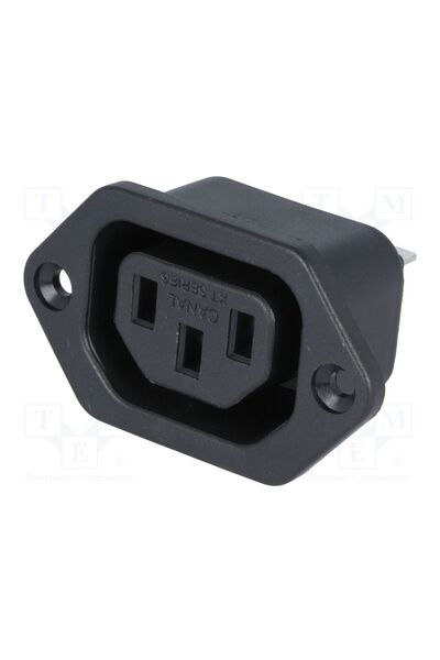 OEM Conector alimentare AC CANAL ELECTRONIC 2108CQ, soclu, mamă, 10A, 250VAC,...
