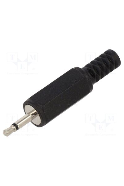 OEM Conector Jack 2,5mm CLIFF FC6814, mufă, tată, mono, piste 2, drept, pe cablu