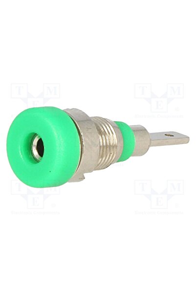 OEM Conector de laborator banană 2mm AXIOMET BS-102L-G, soclu, 10A, 23mm, ver...