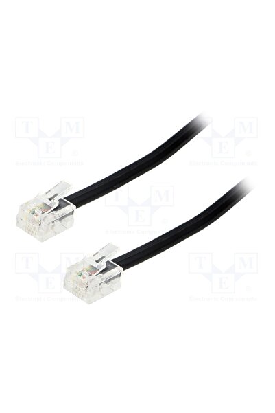OEM Cablu pentru telefon BQ CABLE TEL-RJ11-BK/01, RJ11 mufă,din ambele părţi,...
