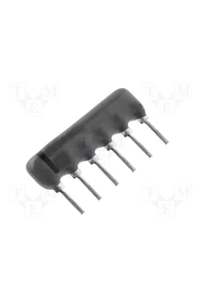 OEM Rezistor multipolar X ROYALOHM DR1K-5/6, 1kΩ, ±2%, Nr.rezistori 5, 0,125W...