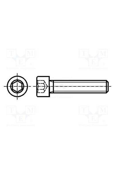 OEM Şurub BOSSARD B3X6/BN3, M3, M3x6, 0,5, Cap cap rotund, imbus, HEX 2,5mm, ...