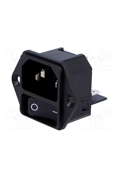 OEM Conector alimentare AC SCHURTER DC11.0001.001, soclu, tată, 15A, 250VAC, ...