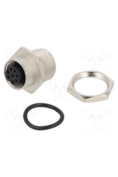 OEM Conector M12 AMPHENOL LTW 12-08PFFS-SH8001, soclu, 8 pini, mamă, 30V, dre...