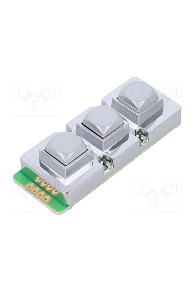 OEM Tastatură ACCORD AB103-MBKS-WP, Nr.butoane 3, metal, Rezistenţa mec 10000...