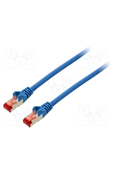 OEM Patch cord GOOBAY S/FTP6-CU-010BL, S/FTP, Cat 6, RJ45 mufă,din ambele păr...