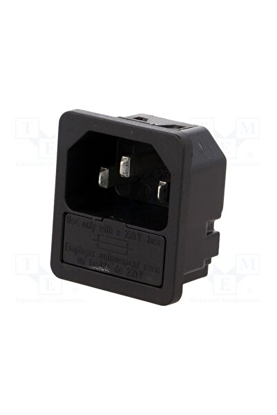 OEM Conector alimentare AC SCHURTER 6200.4110, soclu, tată, 10A, 250VAC, C14 ...
