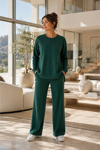 STYLENEST Kadın Büyük Beden Eşofman Takımı Oversize Sweatshirt Bol Paça Panto...