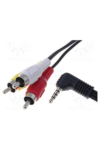 OEM Cablu BQ CABLE CABLE-442/1.5, Jack 3,5mm 4pin mufă,RCA mufă x3, 1,5m
