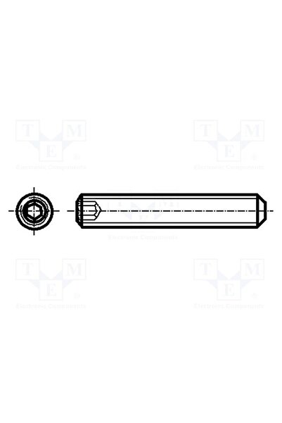 OEM Şurub BOSSARD B4X5/BN28, M4, M4x5, 0,7, Cap fără cap, imbus, HEX 2mm, oţe...