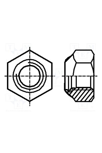 OEM Piuliţă BOSSARD B10/BN161, cu protecţie, hexagonală, M10, 1,5, oţel, Acop...
