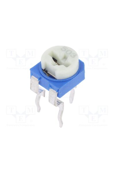 OEM Potenţiometru de montare SR PASSIVES RKT6V-50K, 50kΩ, singură tură, orizo...