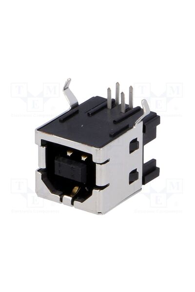OEM Conector USB B TE Connectivity 292304-1, soclu, THT, în unghi 90°, aurit