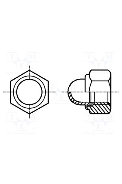 OEM Piuliţă BOSSARD B5/BN167, hexagonală, M5, 0,8, oţel, Acoperire zinc, 8mm,...