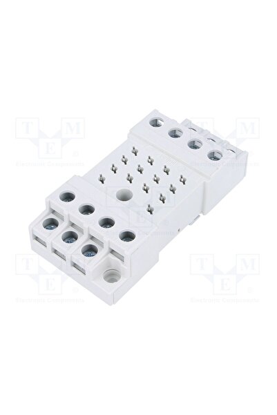 OEM Stativ RELPOL GZ14U, PIN 14, 10A, 250VAC, pentru şină DIN, cleme cu şurub...