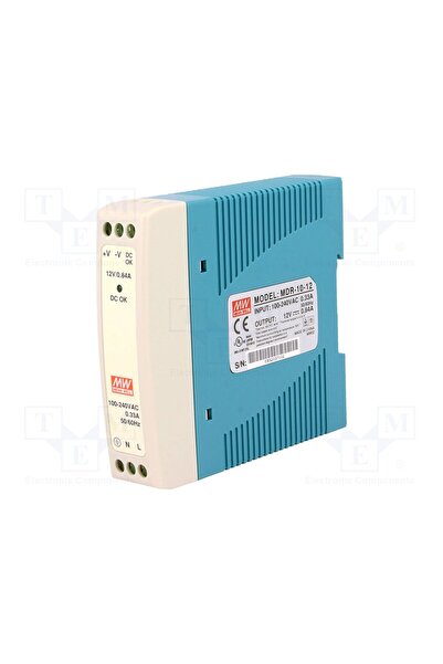 OEM Alimentator pulsatoriu MEAN WELL MDR-10-12, pentru şină DIN, 10W, 12VDC, ...