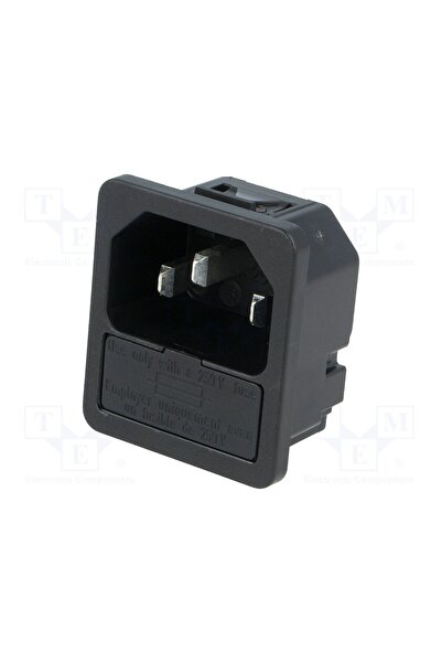 OEM Conector alimentare AC SCHURTER 6200.4125, soclu, tată, 10A, 250VAC, C14 ...