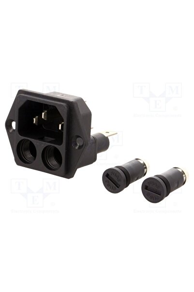 OEM Conector alimentare AC SCHURTER 4707.2000, soclu, tată, 10A, 250VAC, C14 (E)