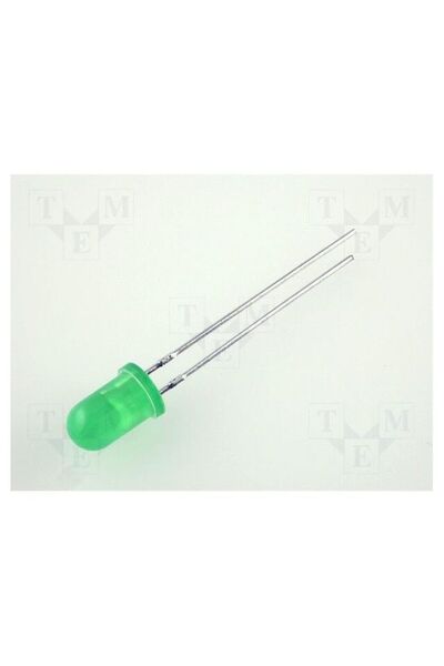 OEM LED KINGBRIGHT ELECTRONIC L-53LGD, verde, 5mm, 0,8÷3,2mcd, 60 ° Parte fro...