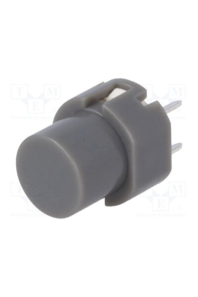 OEM Comutator tastatură C&K D6R-GR, Poz 2, SPST-NO, 0,01A/32VDC, gri, THT, Ø12mm