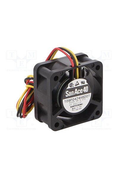 OEM Ventilator DC SANYO DENKI 109P0424H6D01, axial, 24VDC, 40x40x20mm, 13,98m...
